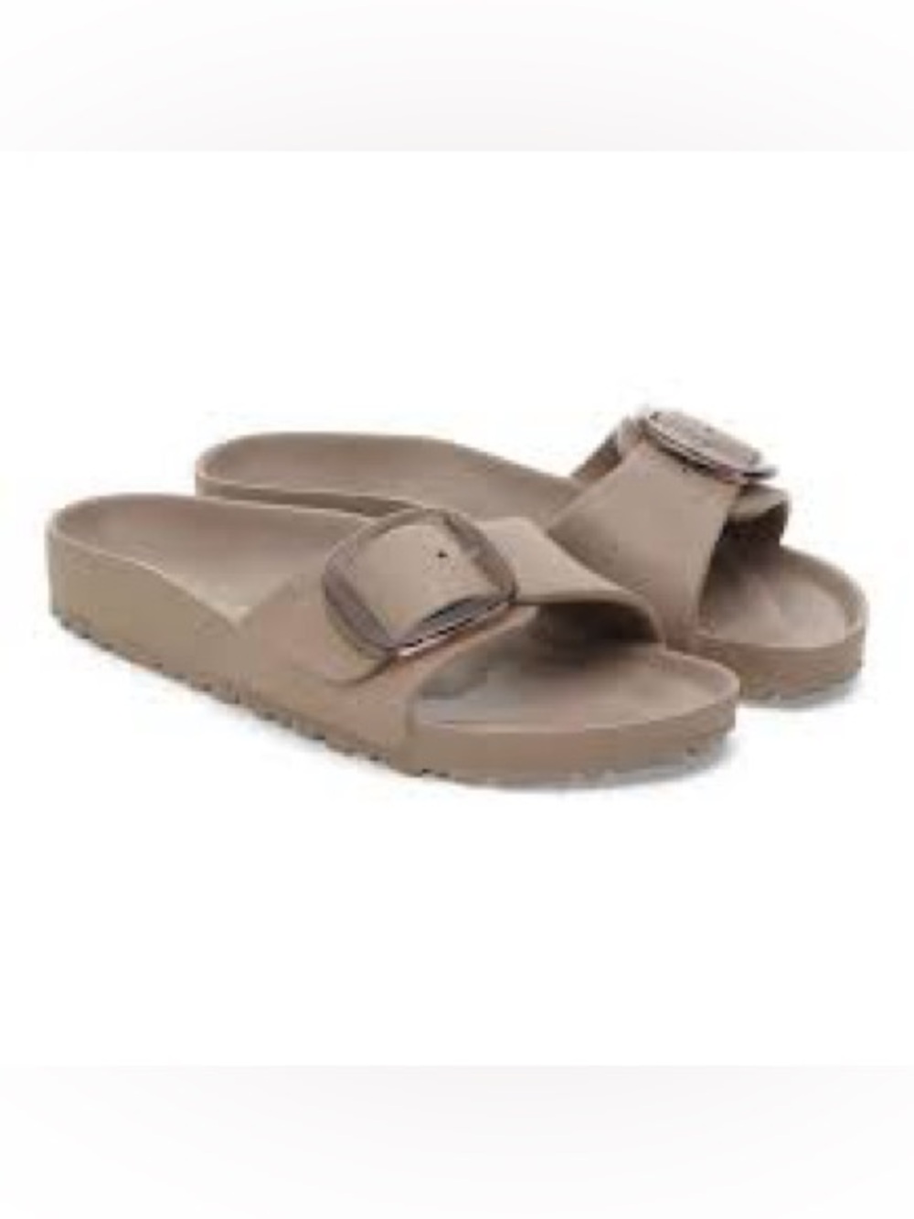 861. NEW SIZE 39/US 8-9 Birkenstock Single Strap Slide Sandals in Beige